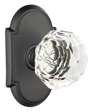 DIAMOND GLASS (CK) PRIVACY (BED/BATH) KNOB WITH 2-3/8