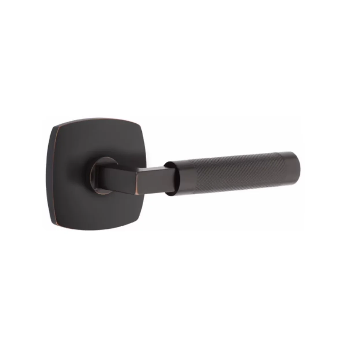 L-SQUARE KNURLED (LS.KN)) DUMMY (PAIR) LEVER - Omega Custom Fabrication LLC