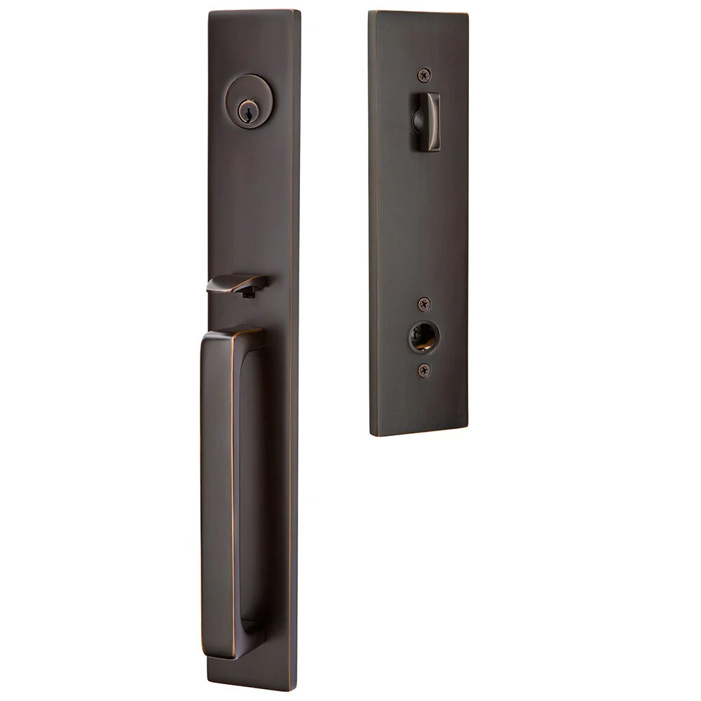LAUSANNE OIL RUBBED BRONZE (US10B) HANDLESET SINGLE-CYLINDER [4819] W/ 2-3/8
