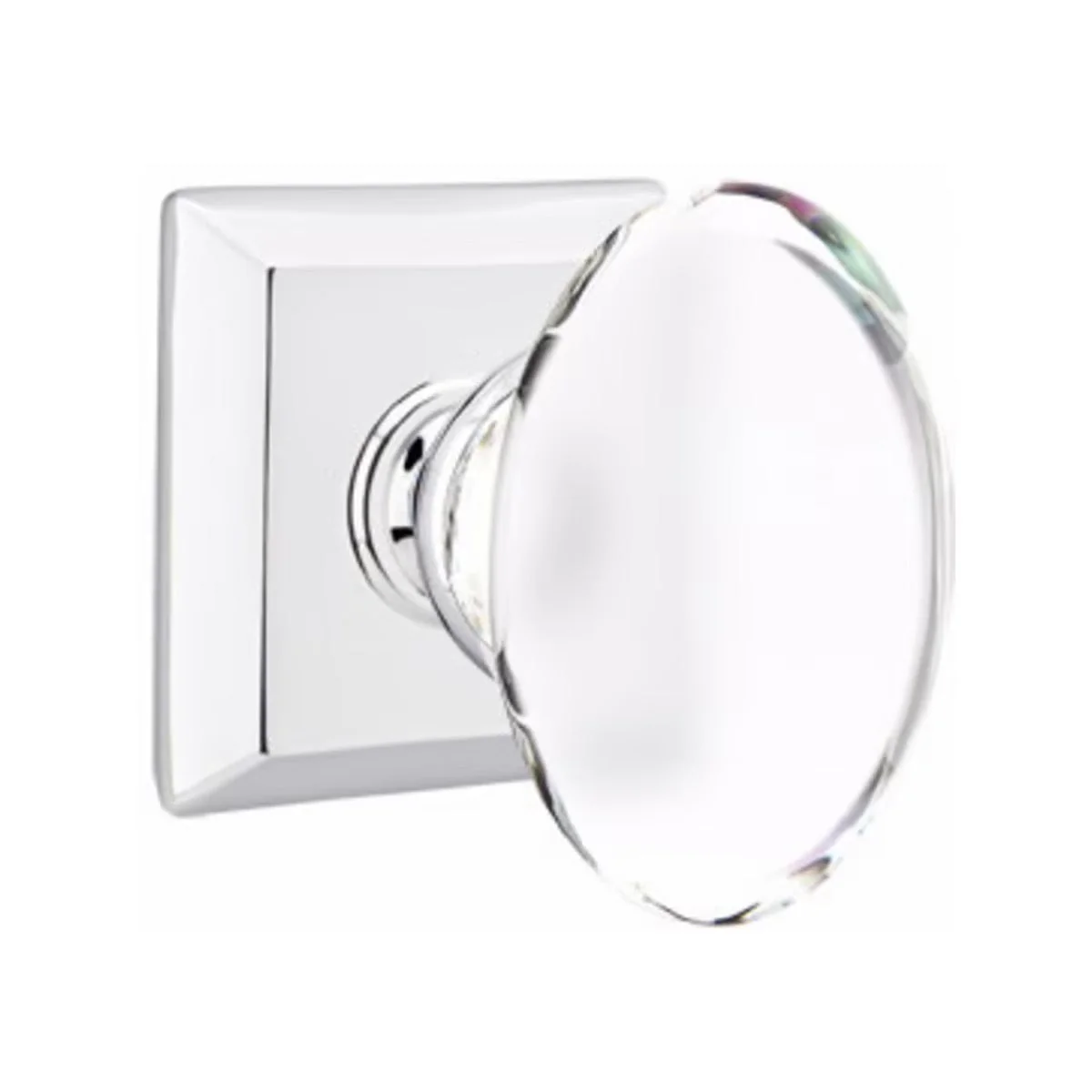 HAMPTON GLASS (HT) PASSAGE (HALL/CLOSET) KNOB WITH 2-3/8