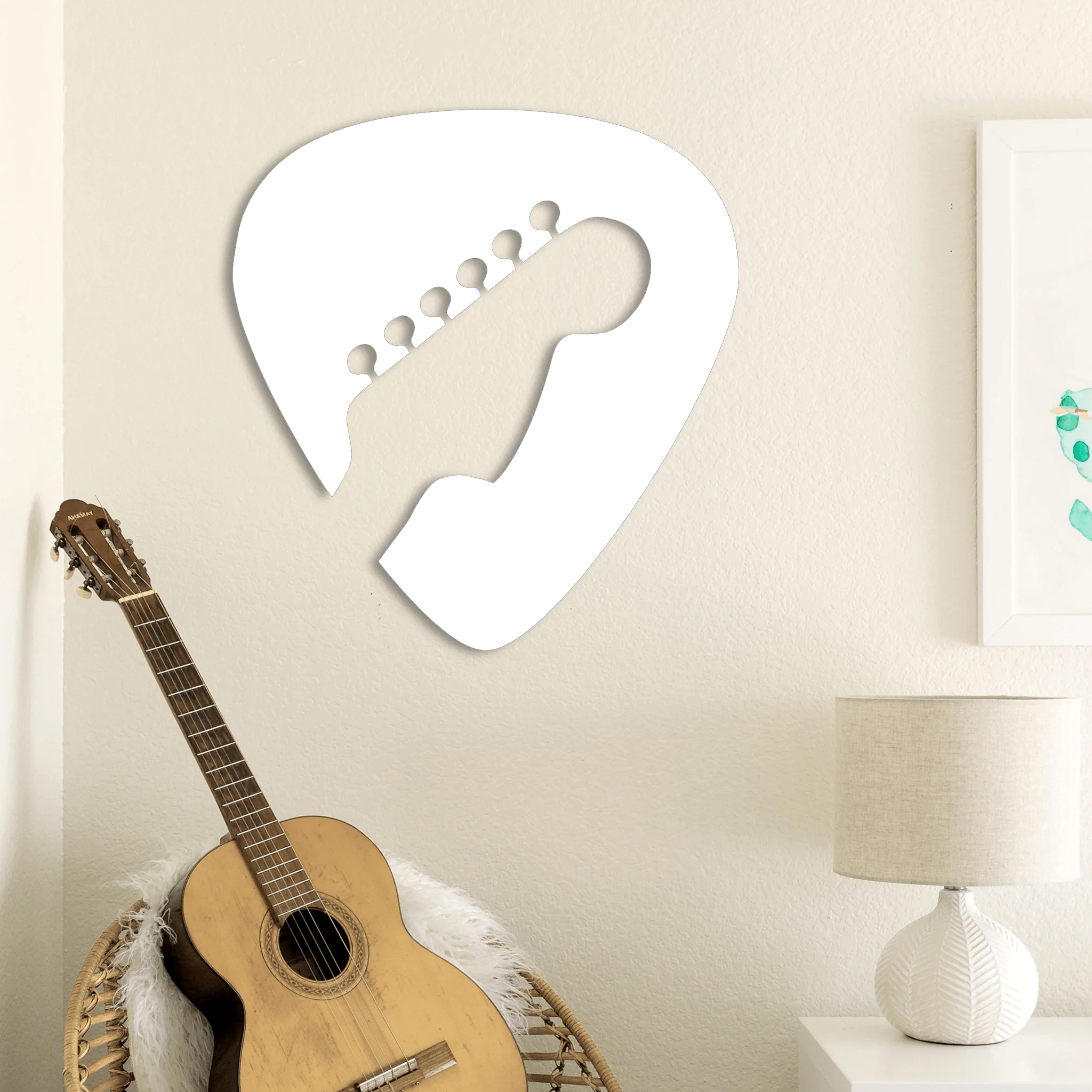 Guitar Pick Wall Art - Omega Custom Fabrication LLC