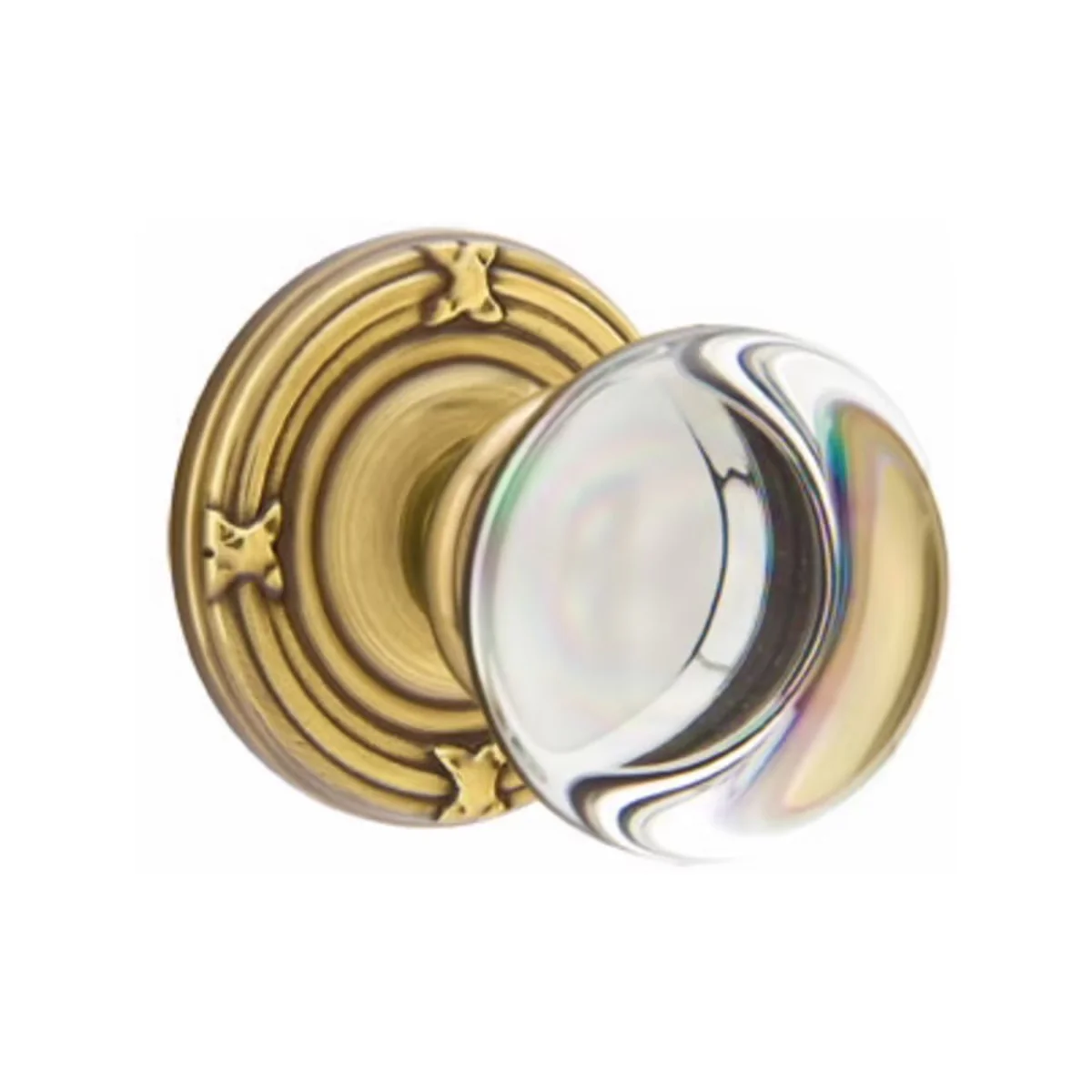 PROVIDENCE GLASS (PC) PASSAGE (HALL/CLOSET) KNOB WITH 2-3/8