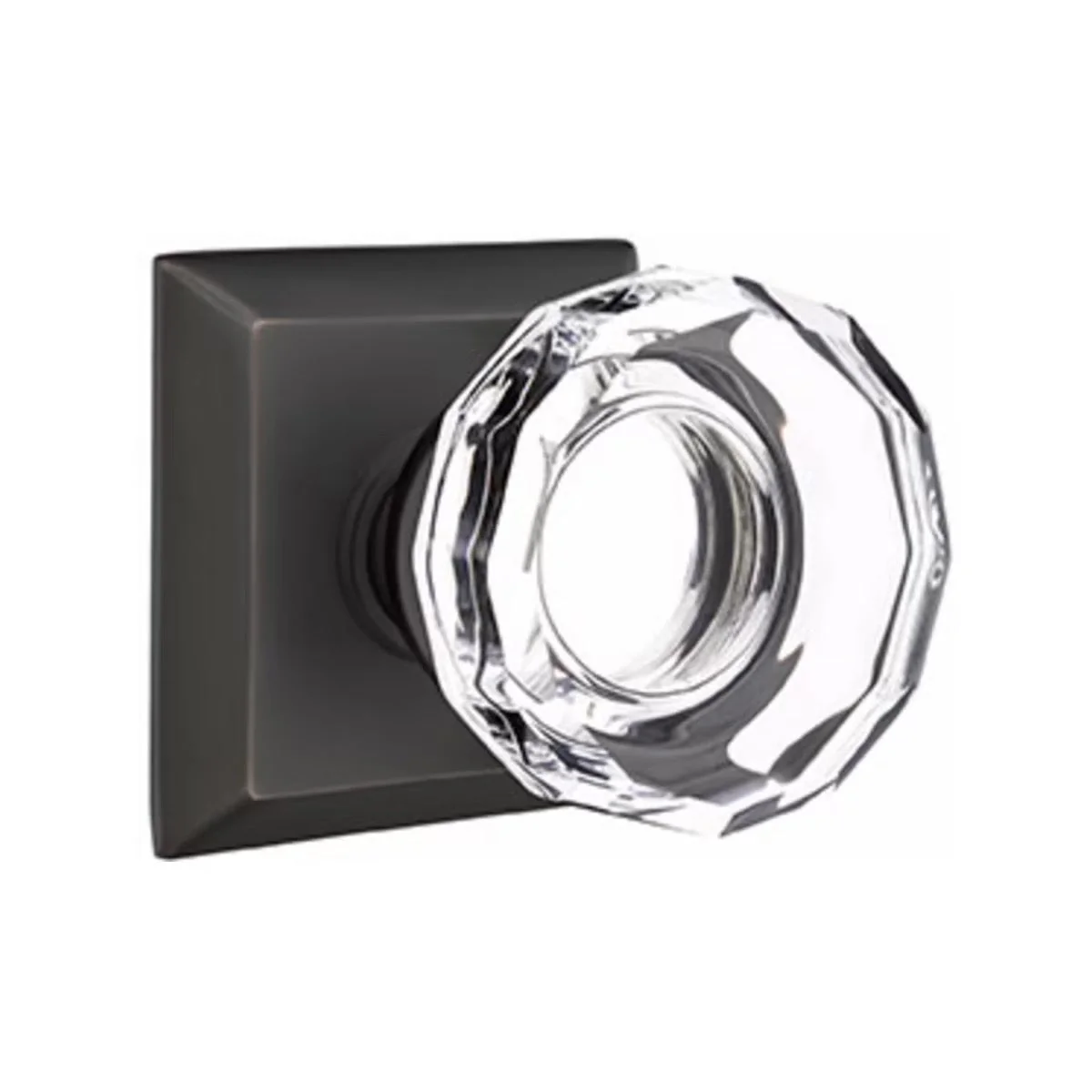 LOWELL GLASS (LW) PRIVACY (BED/BATH) KNOB WITH 2-3/8