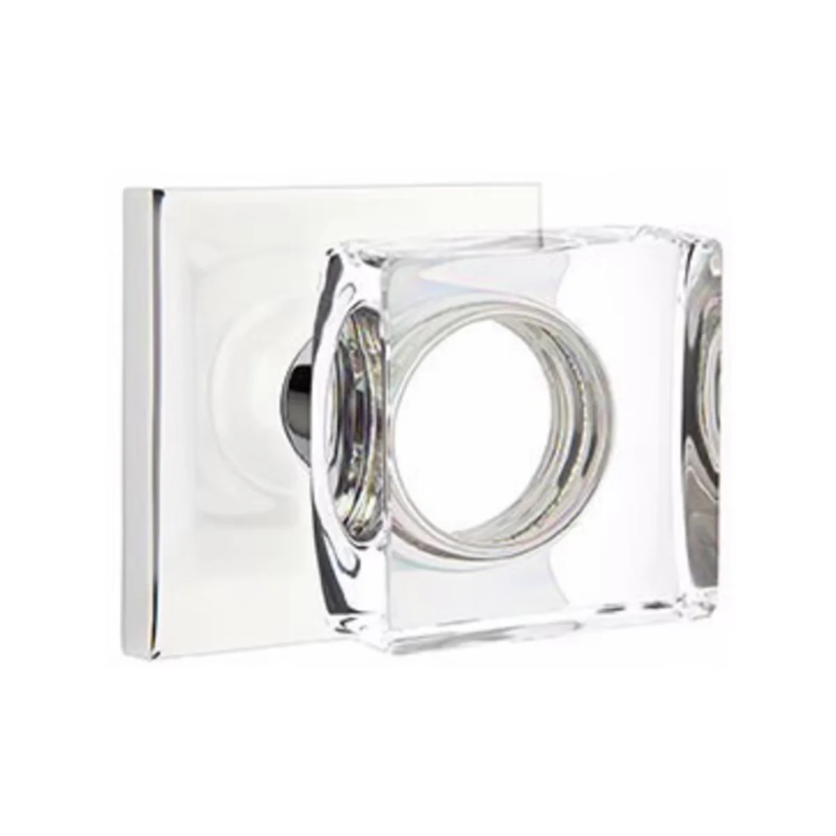 MODERN SQUARE GLASS (MSC) DUMMY (PAIR) KNOB - Omega Custom Fabrication LLC