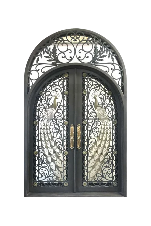 Regal Quill Iron Entryway - Omega Custom Fabrication LLC