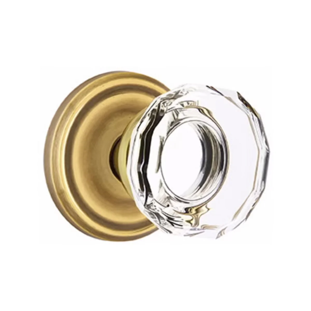 LOWELL GLASS (LW) PRIVACY (BED/BATH) KNOB WITH 2-3/8
