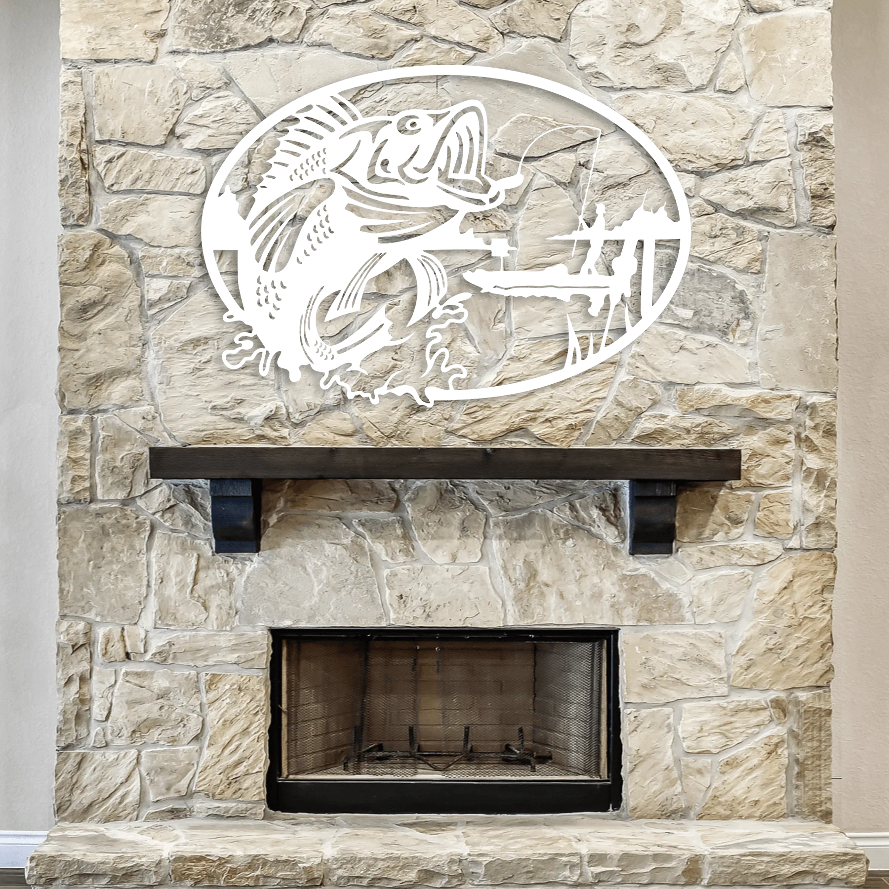 Metal Fishing Wall Art - Omega Custom Fabrication LLC