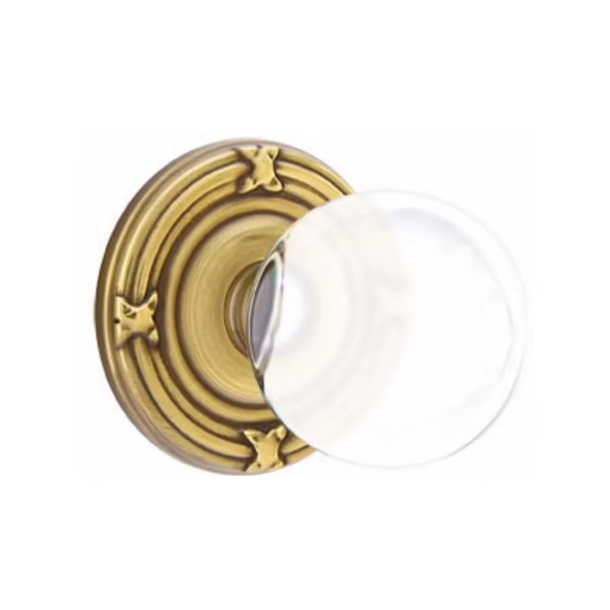 BRISTOL GLASS (BL) PASSAGE (HALL/CLOSET) KNOB WITH 2-3/8