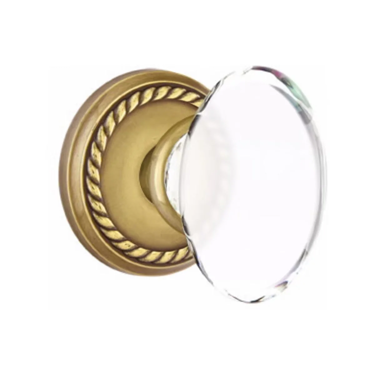 HAMPTON GLASS (HT) PASSAGE (HALL/CLOSET) KNOB WITH 2-3/8