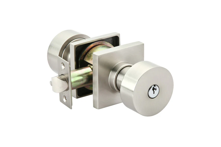 ROUND (ROU) KEY IN KNOB LOCKSET WITH 2-3/8