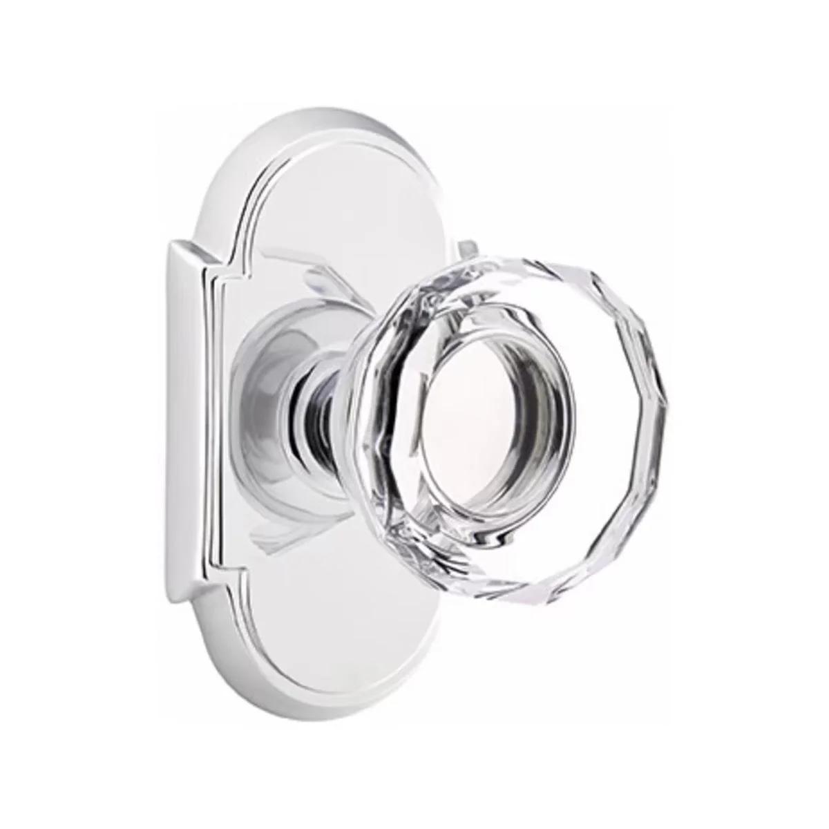 LOWELL GLASS (LW) PRIVACY (BED/BATH) KNOB WITH 2-3/8