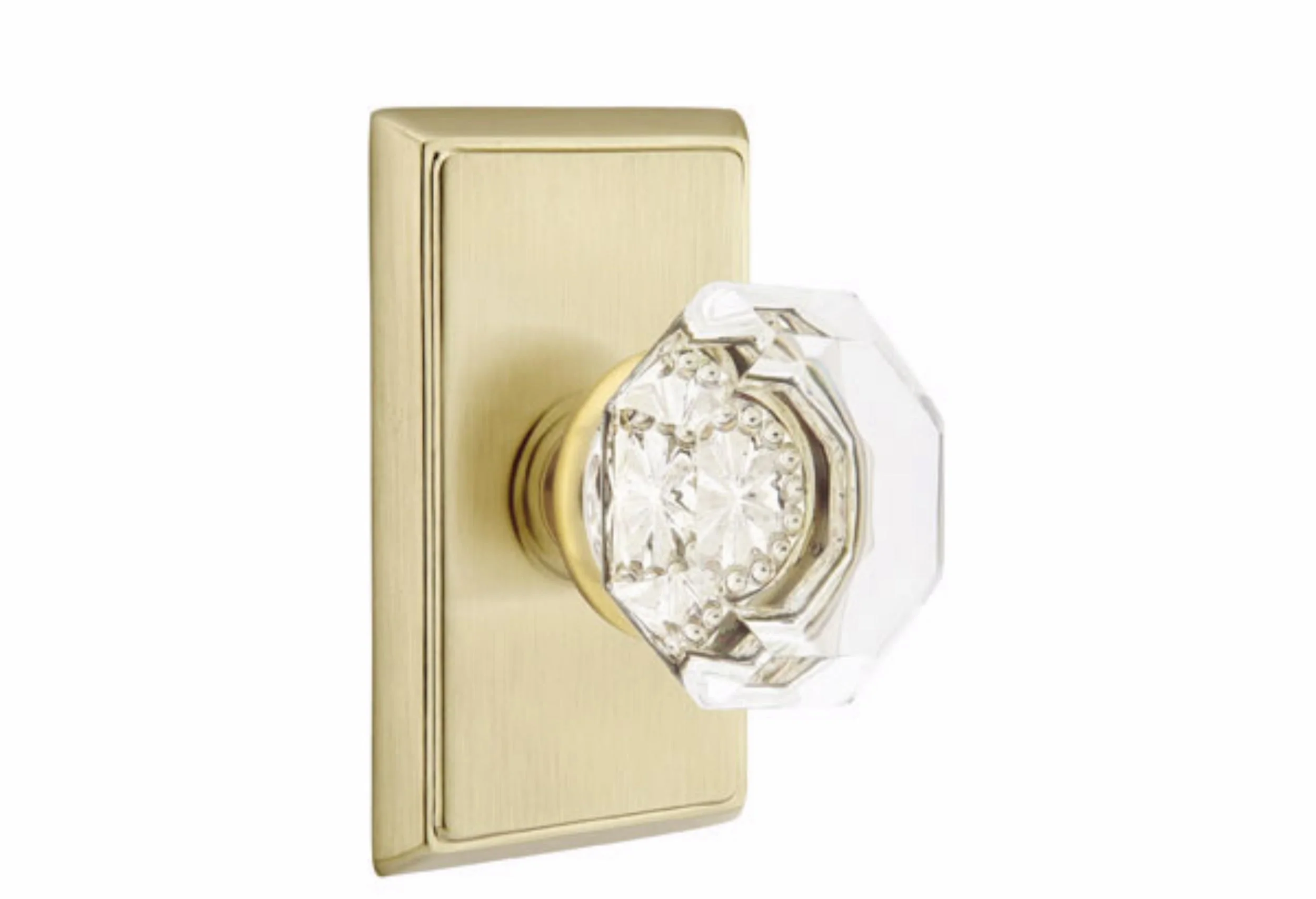 OLD TOWN GLASS (OT) PASSAGE (HALL/CLOSET) KNOB WITH 2-3/8