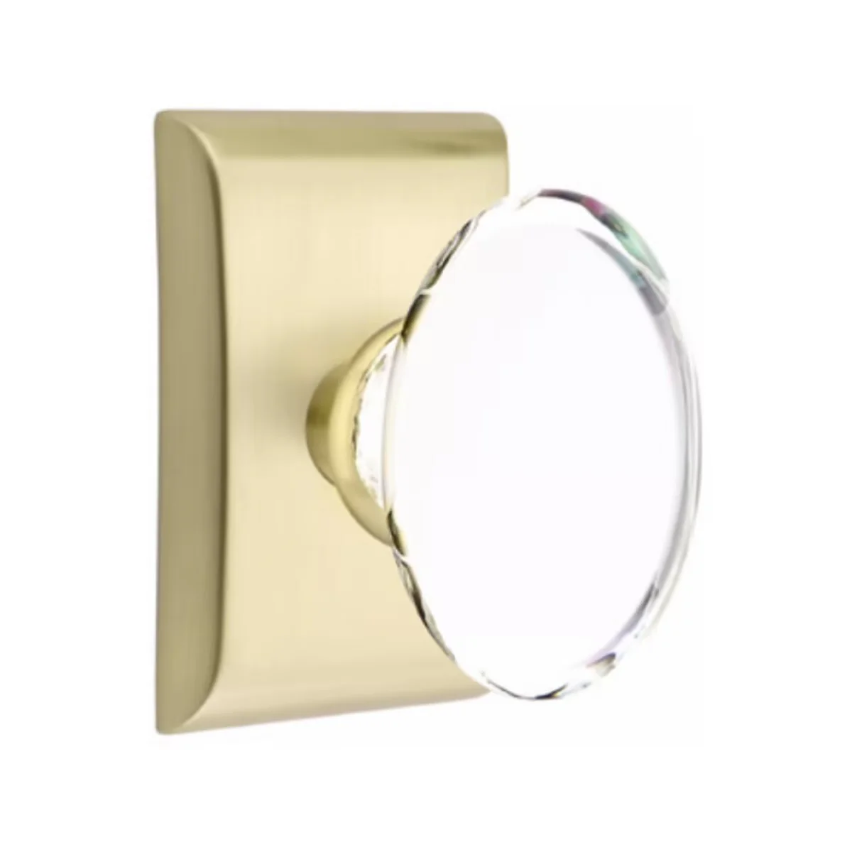 HAMPTON GLASS (HT) PASSAGE (HALL/CLOSET) KNOB WITH 2-3/8