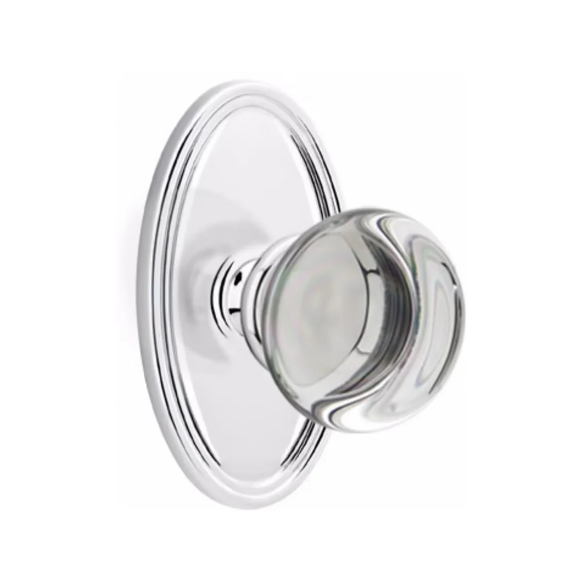 PROVIDENCE GLASS (PC) PASSAGE (HALL/CLOSET) KNOB WITH 2-3/8