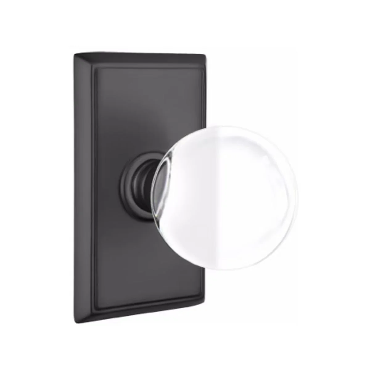 BRISTOL GLASS (BL) PRIVACY (BED/ BATH) KNOB WITH 2-3/8