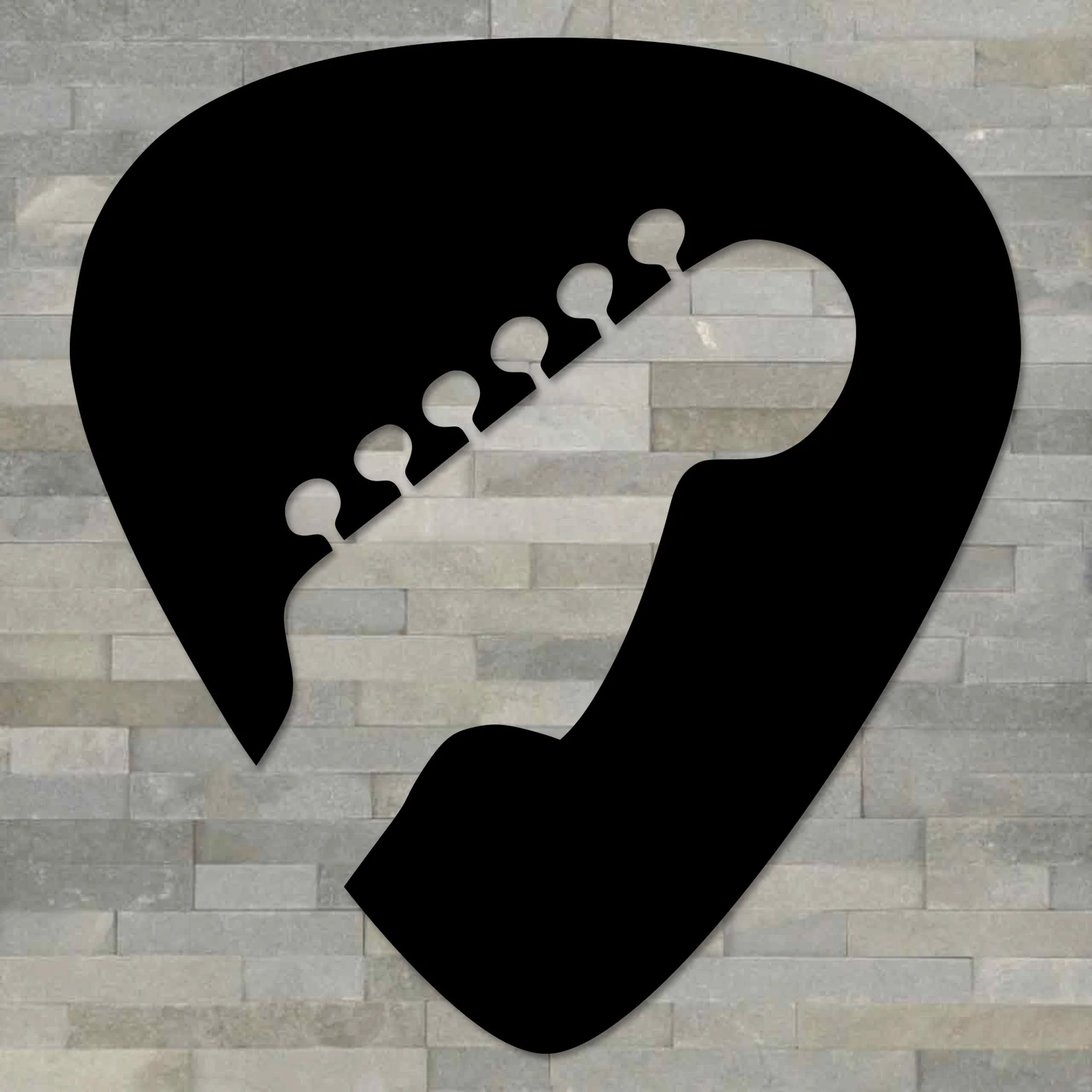 Guitar Pick Wall Art - Omega Custom Fabrication LLC