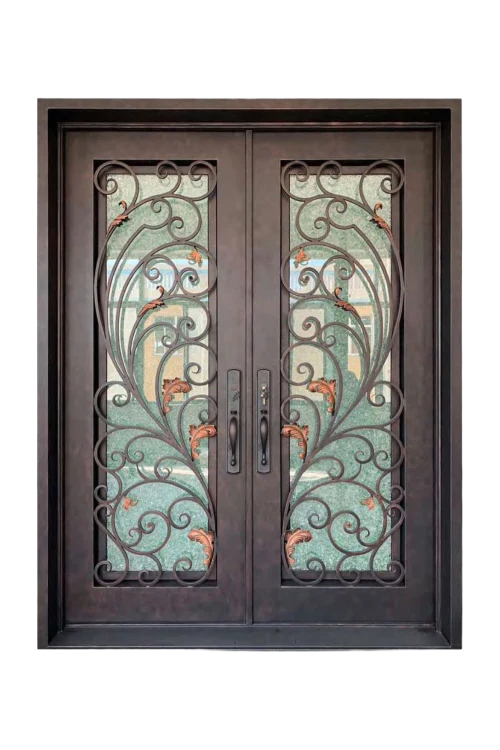 Autumnal Plume Iron Door - Omega Custom Fabrication LLC