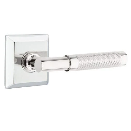 T-BAR KNURLED (TA.KN) PASSAGE (HALL/CLOSET) LEVER WITH 2-3/8