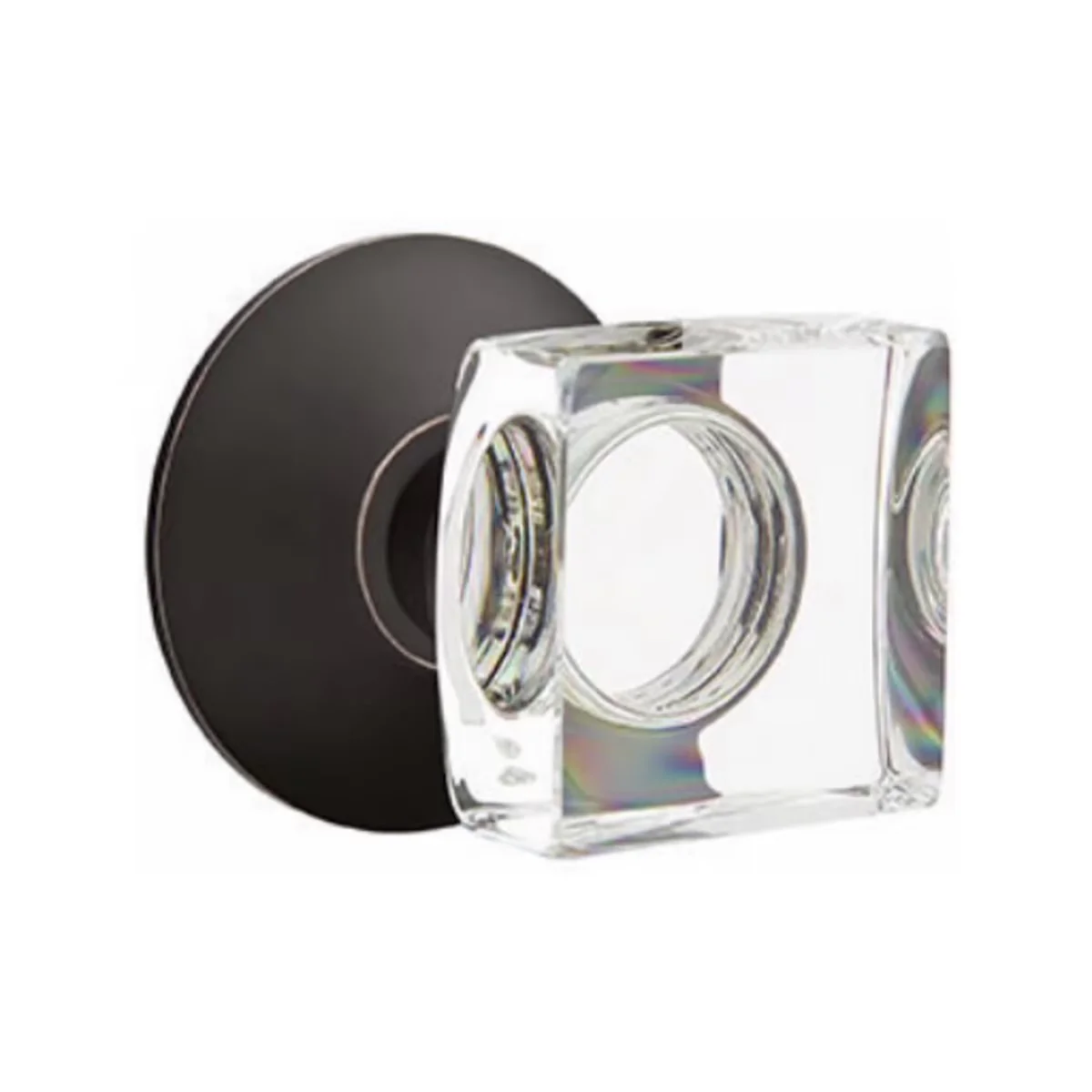 MODERN SQUARE GLASS (MSC) DUMMY (PAIR) KNOB - Omega Custom Fabrication LLC