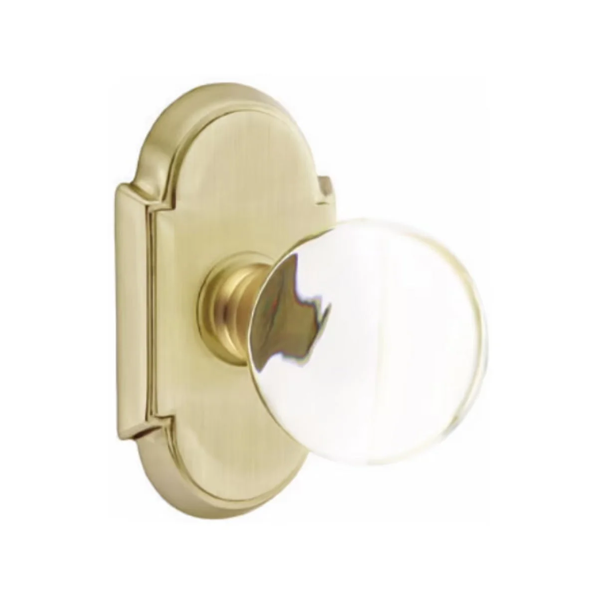 BRISTOL GLASS (BL) PRIVACY (BED/ BATH) KNOB WITH 2-3/8