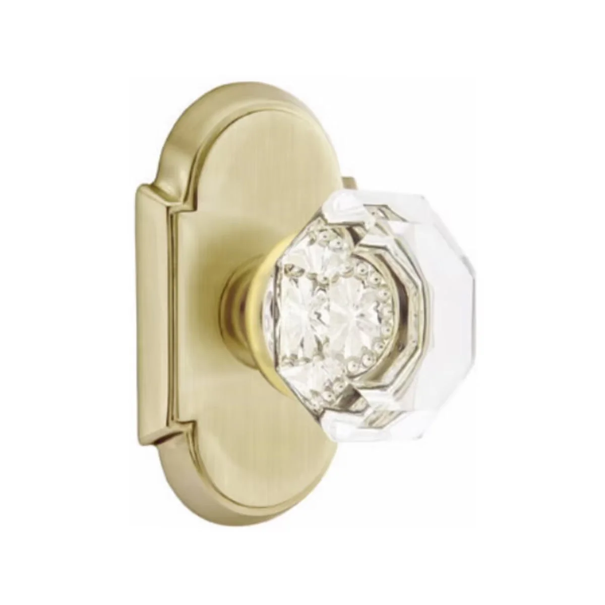 OLD TOWN GLASS (OT) PASSAGE (HALL/CLOSET) KNOB WITH 2-3/8