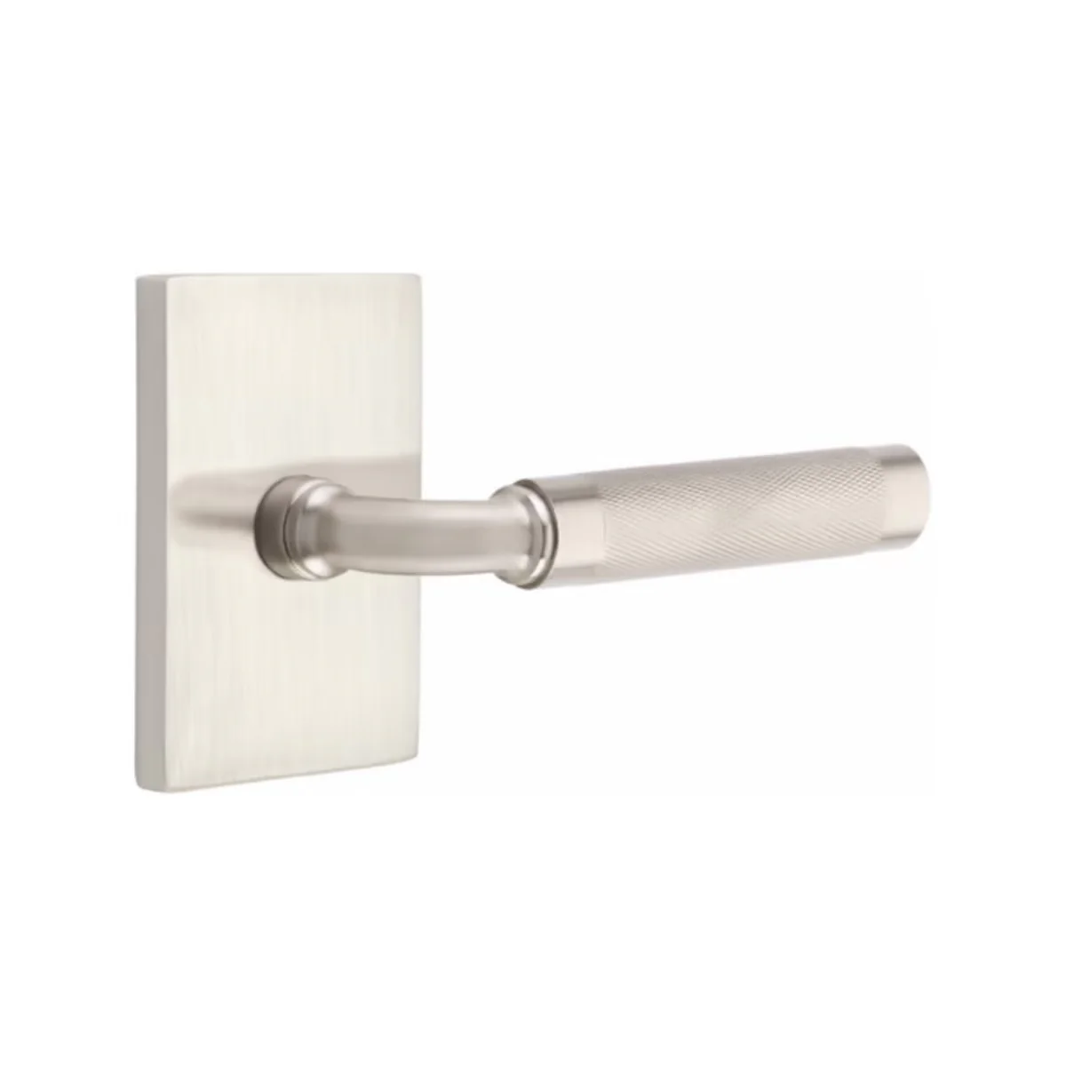 R-BAR KNURLED (RA.KN) PASSAGE (HALL/CLOSET) LEVER WITH 2-3/8