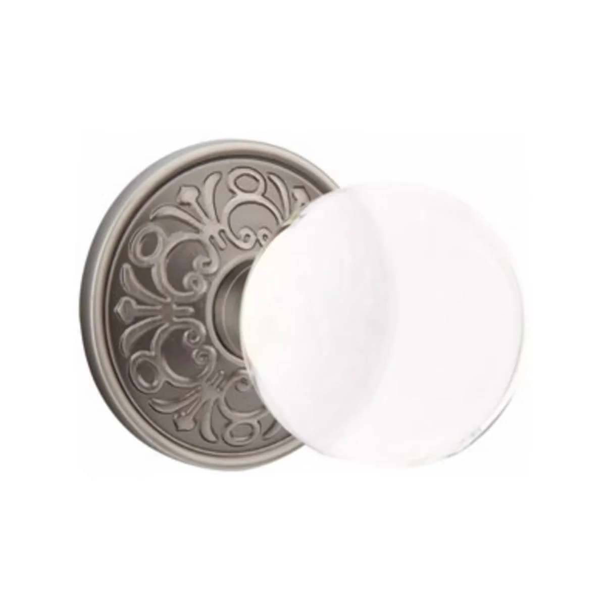 BRISTOL GLASS (BL) PRIVACY (BED/ BATH) KNOB WITH 2-3/8