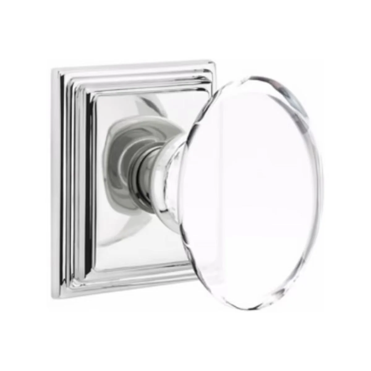 HAMPTON GLASS (HT) PASSAGE (HALL/CLOSET) KNOB WITH 2-3/8