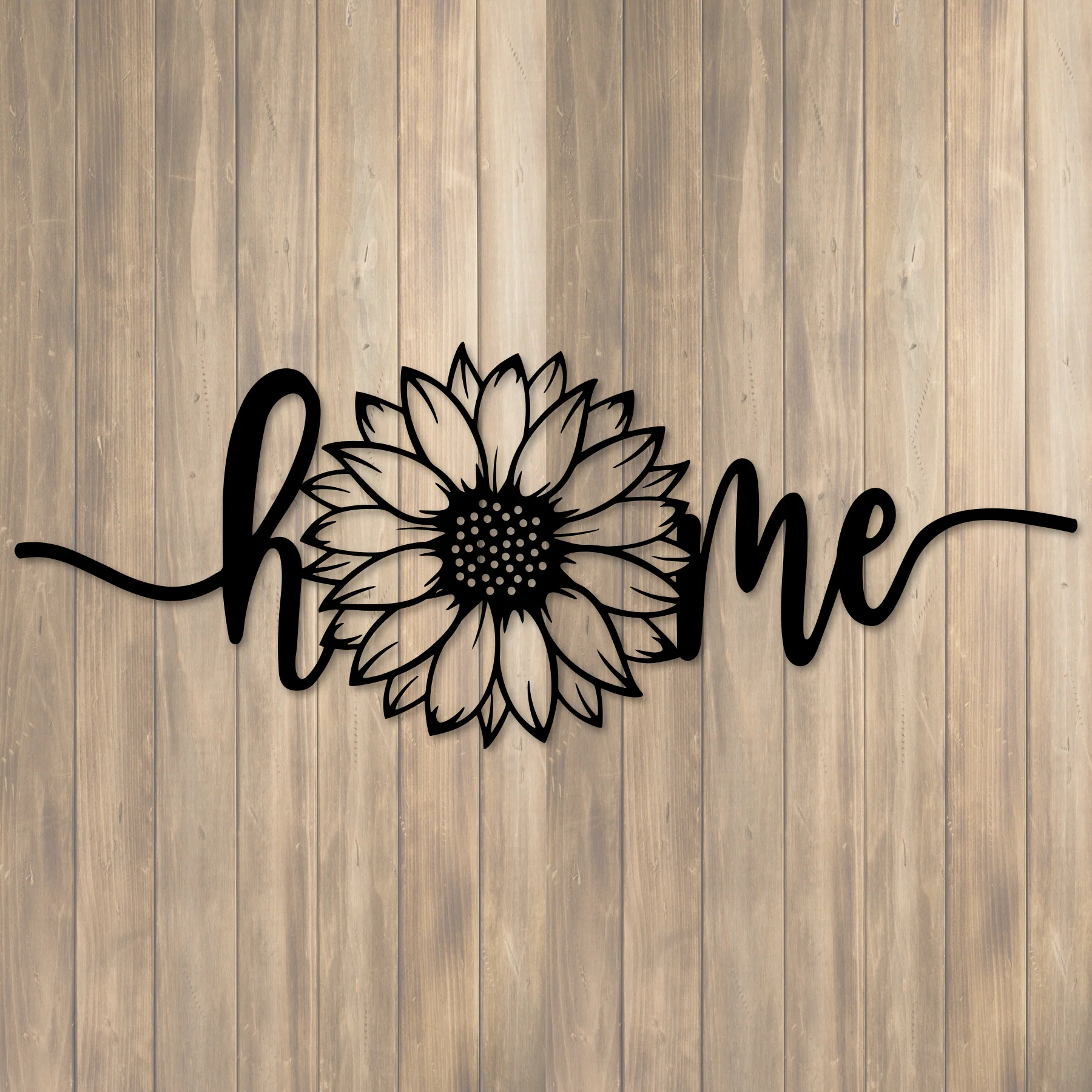 Sunflower Home Metal Wall Art - Omega Custom Fabrication LLC