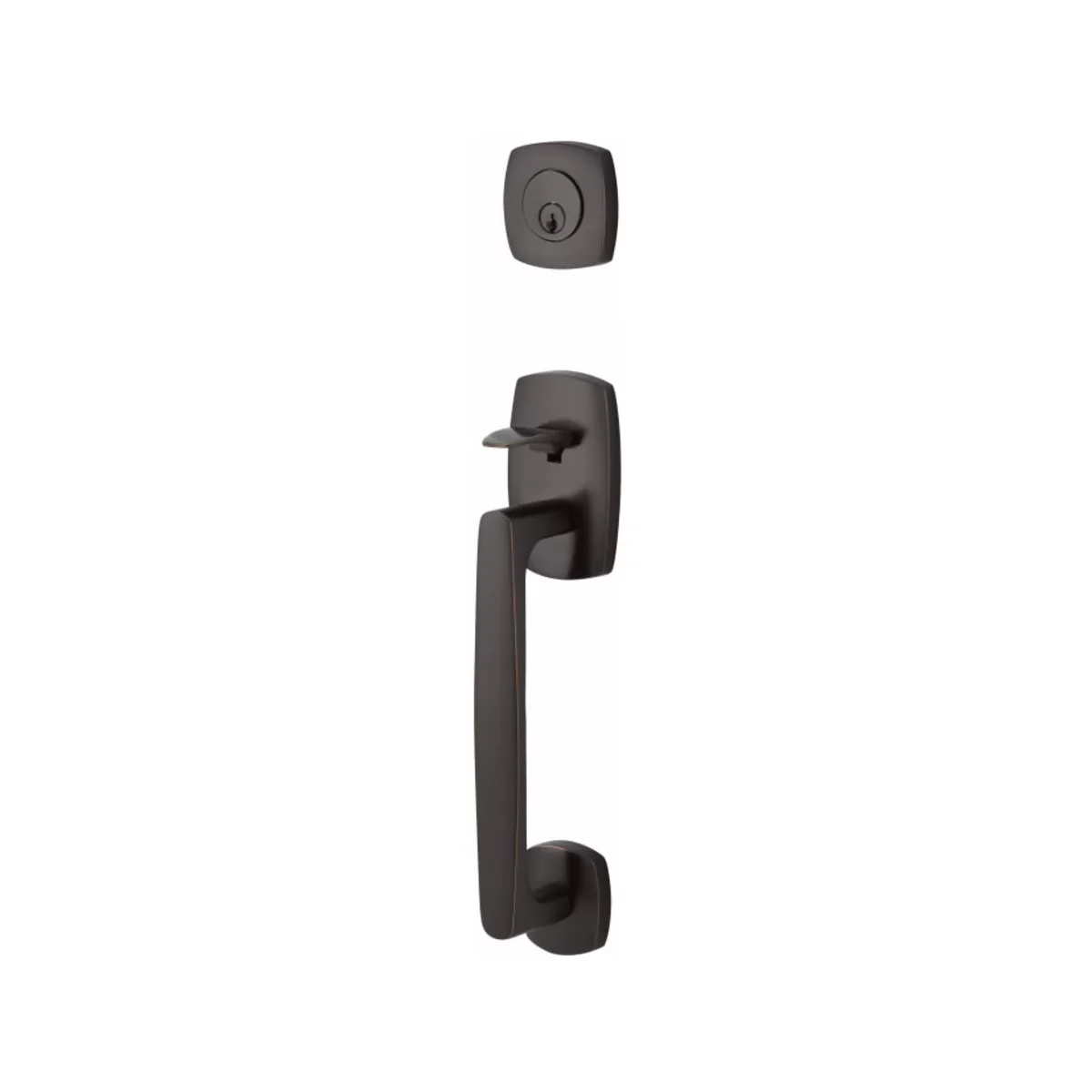 URBAN MODERN SECTIONAL OIL RUBBED BRONZE (US10B) HANDLESET SINGLE-CYLINDER [4715] W/ 2-3/8