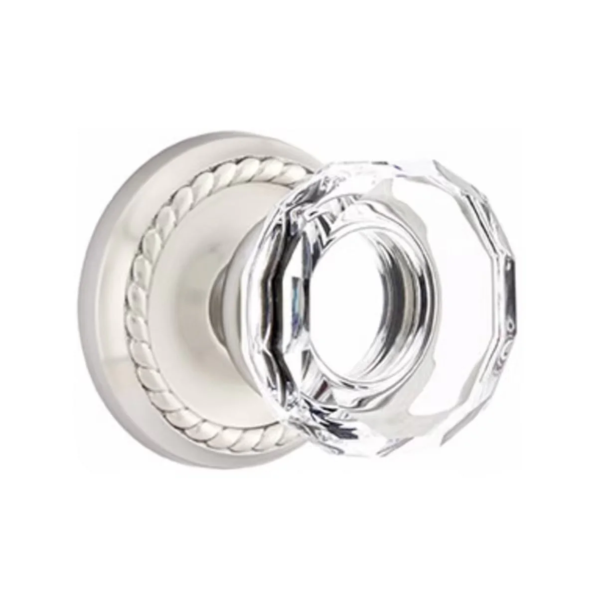 LOWELL GLASS (LW) PRIVACY (BED/BATH) KNOB WITH 2-3/8