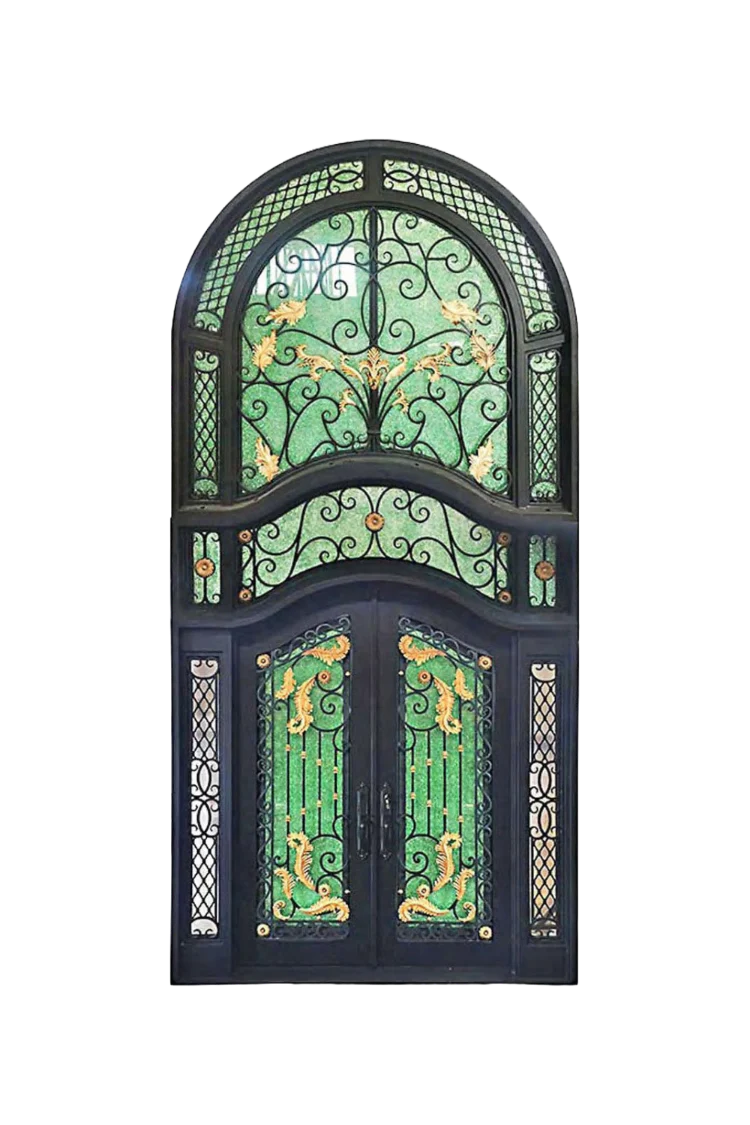 Venetian Spring Iron Grand Entryway - Omega Custom Fabrication LLC