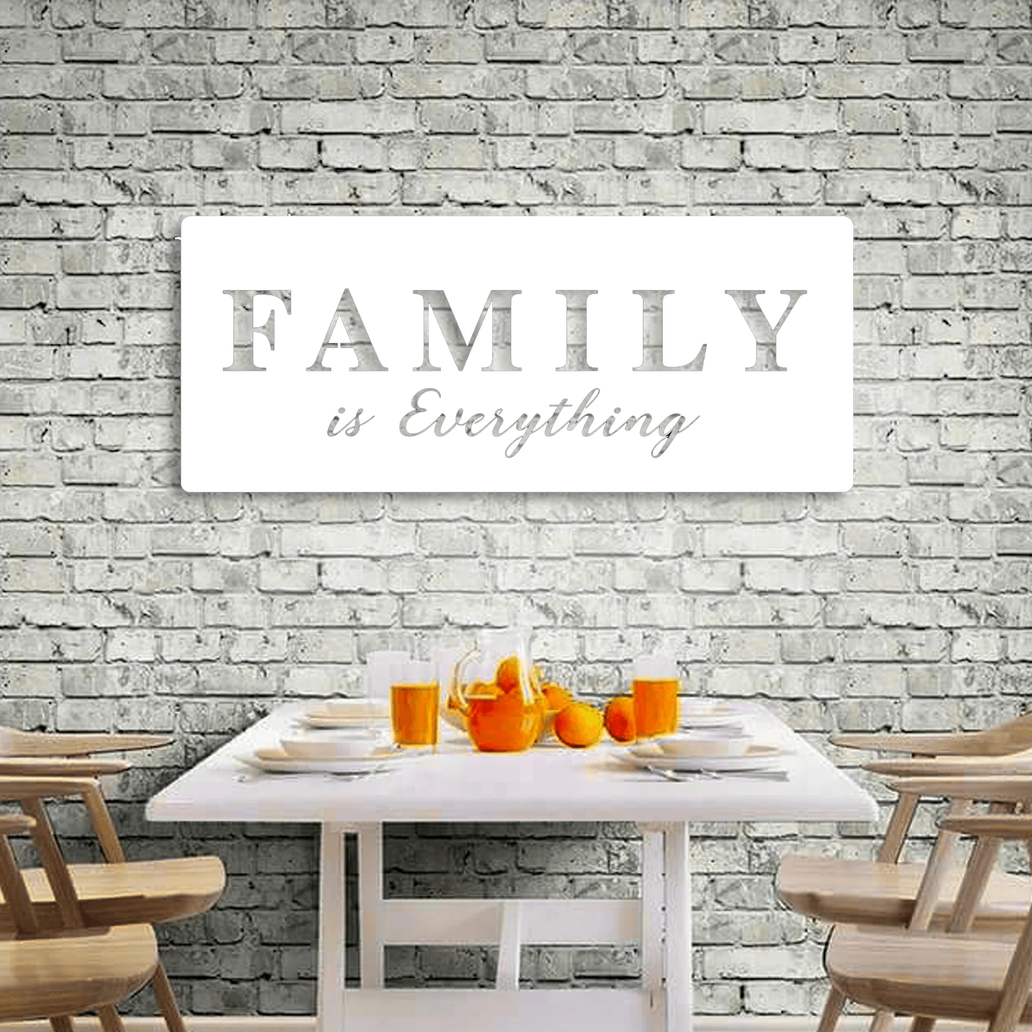 Family Is Everything Wall Art - Omega Custom Fabrication LLC