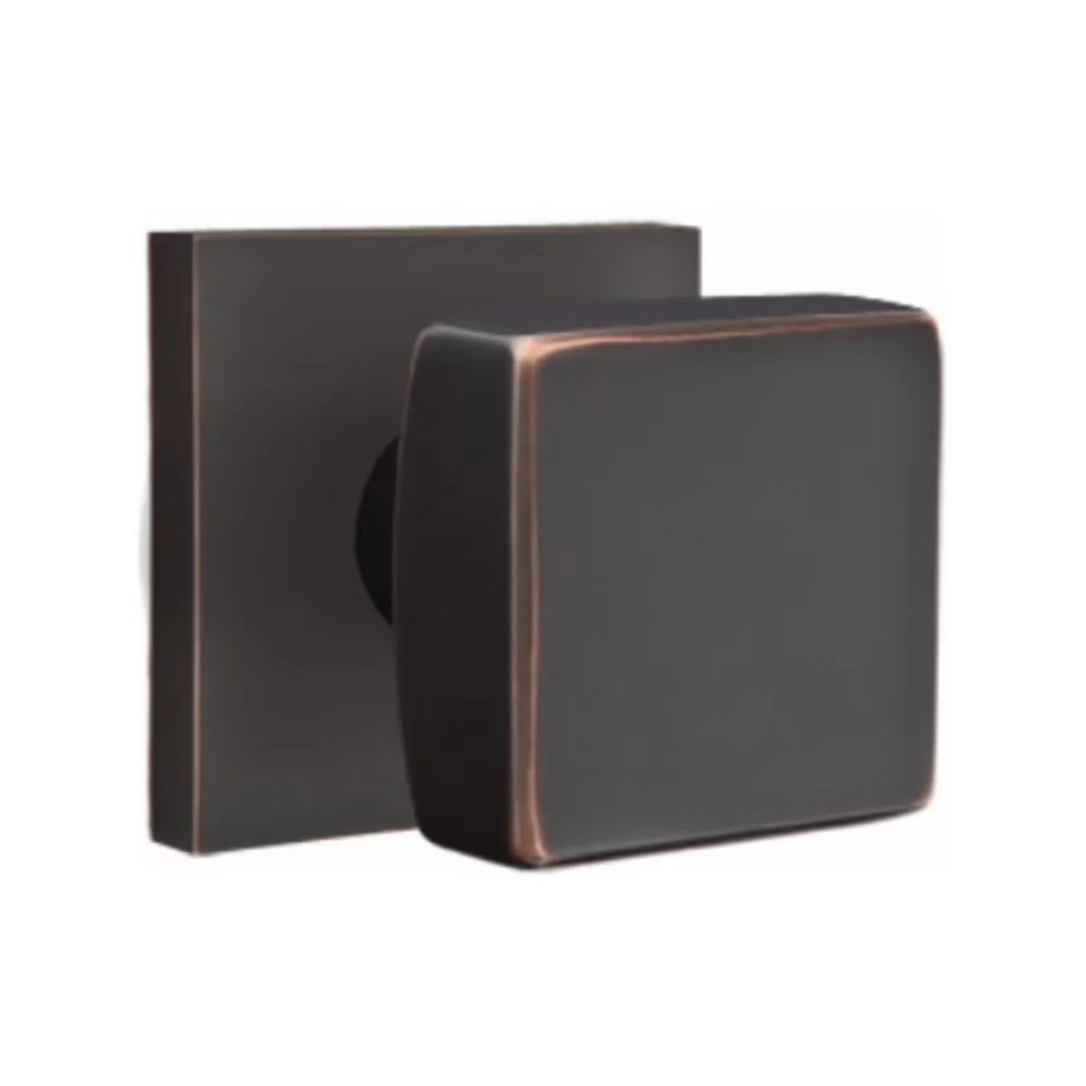 SQUARE (SQU) PRIVACY (BED/BATH) KNOB WITH 2-3/8
