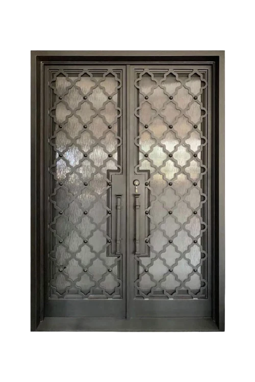 Arpels Quatrefoil Iron Door - Omega Custom Fabrication LLC