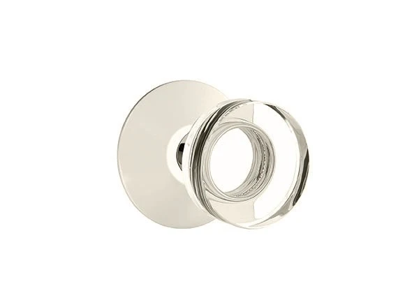 MODERN DISC GLASS (MDC) PASSAGE (HALL/CLOSET) KNOB WITH 2-3/8
