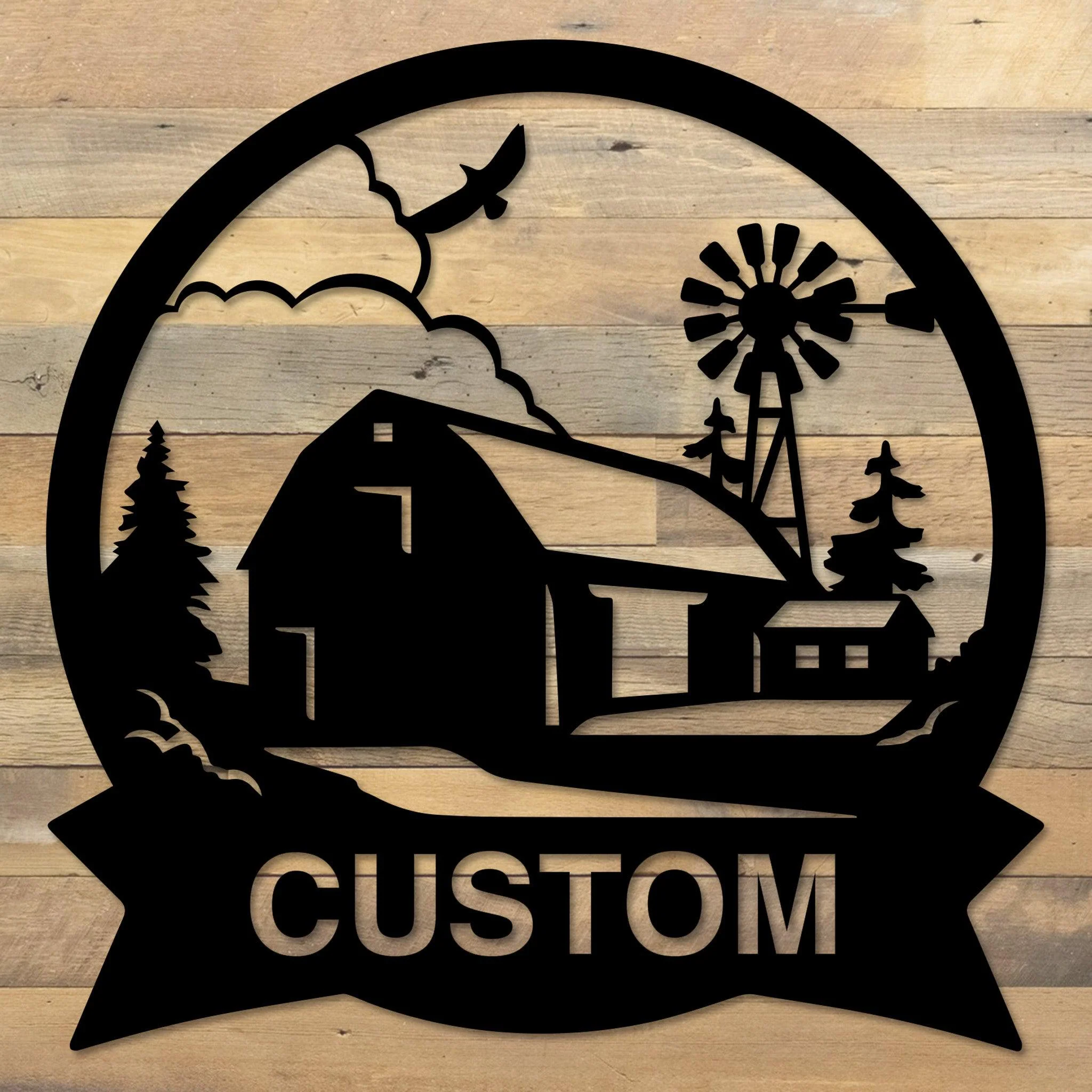 Custom Farmhouse Wall Art - Omega Custom Fabrication LLC