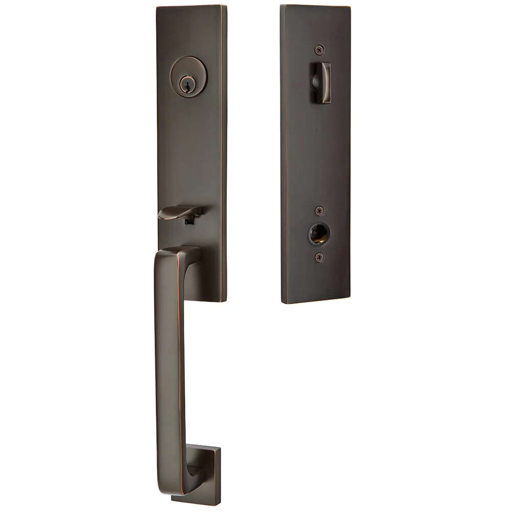 DAVOS OIL RUBBED BRONZE (US10B) HANDLESET SINGLE-CYLINDER [4818] W/ 2-3/8