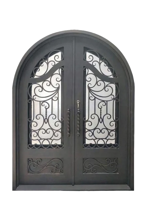 Versailles Archway Iron Door - Omega Custom Fabrication LLC