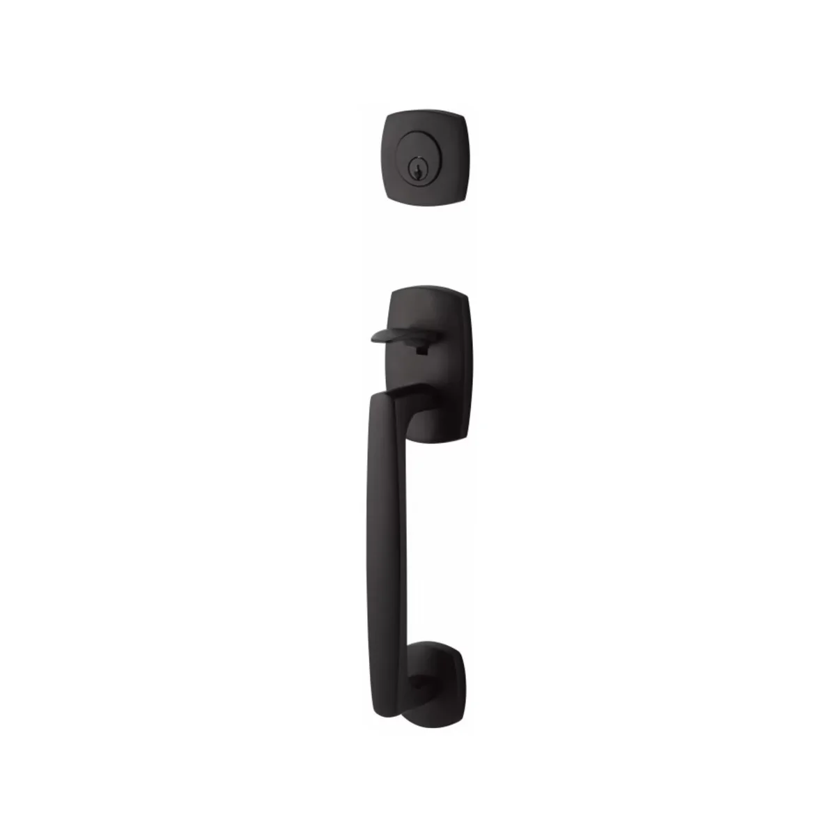 URBAN MODERN SECTIONAL FLAT BLACK (US19) HANDLESET SINGLE-CYLINDER [4715] W/ 2-3/8