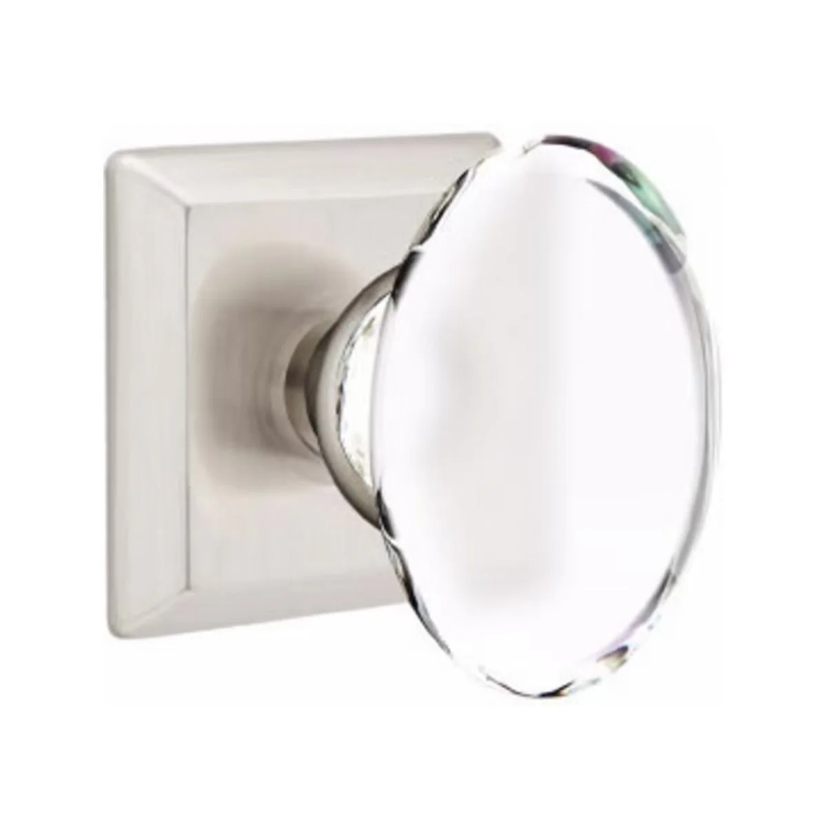 HAMPTON GLASS (HT) PASSAGE (HALL/CLOSET) KNOB WITH 2-3/8