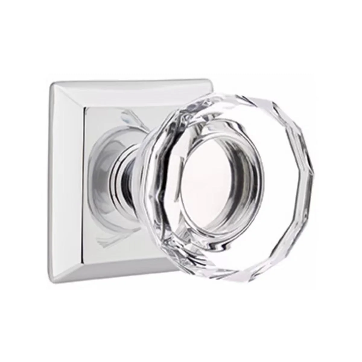 LOWELL GLASS (LW) PRIVACY (BED/BATH) KNOB WITH 2-3/8