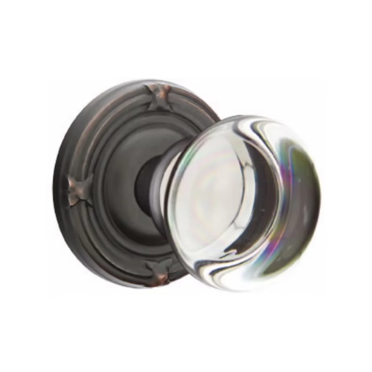 PROVIDENCE GLASS (PC) PASSAGE (HALL/CLOSET) KNOB WITH 2-3/8