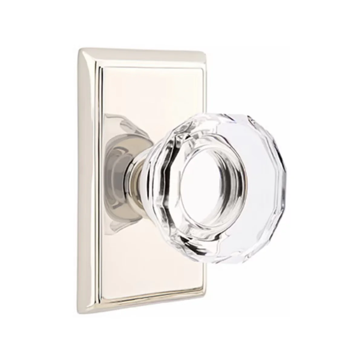 LOWELL GLASS (LW) PASSAGE (HALL/CLOSET) KNOB WITH 2-3/8