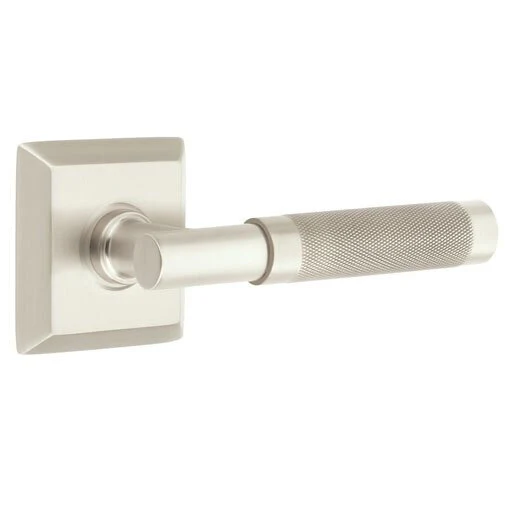 T-BAR KNURLED (TA.KN) PASSAGE (HALL/CLOSET) LEVER WITH 2-3/8