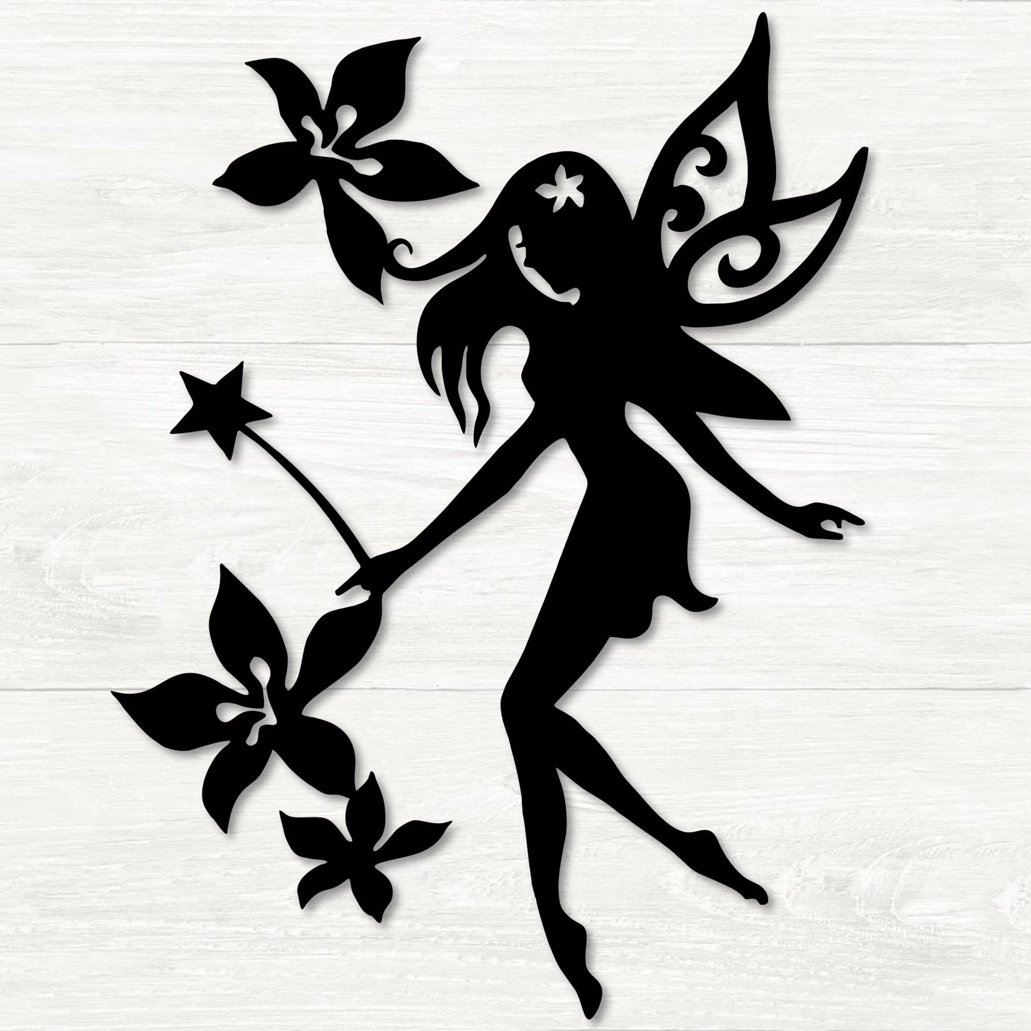 Fairy and Flowers Wall Art - Omega Custom Fabrication LLC