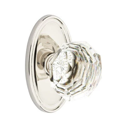 DIAMOND GLASS (CK) PRIVACY (BED/BATH) KNOB WITH 2-3/8
