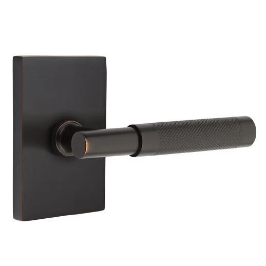 T-BAR KNURLED (TA.KN) PRIVACY (BED/BATH) LEVER WITH 2-3/8