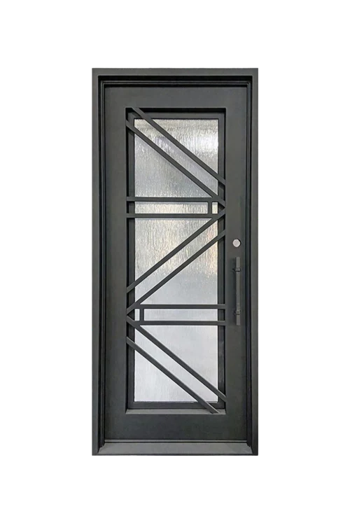 Hudson Bridge Single Iron Door - Omega Custom Fabrication LLC