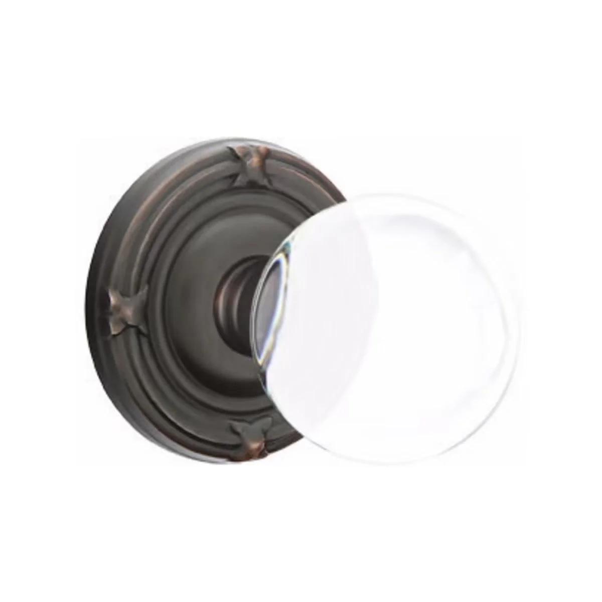 BRISTOL GLASS (BL) PRIVACY (BED/ BATH) KNOB WITH 2-3/8